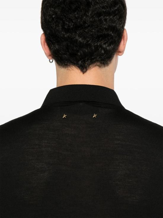 26SS 골든구스 폴로 티셔츠 GMP01412P00104190100 66220 90100 BLACK - GOLDEN GOOSE