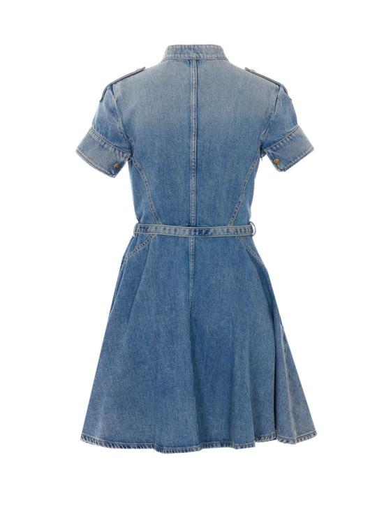 26SS 알렉산더 맥퀸 데님 원피스 857116QMAD14383 BLUE - ALEXANDER MCQUEEN