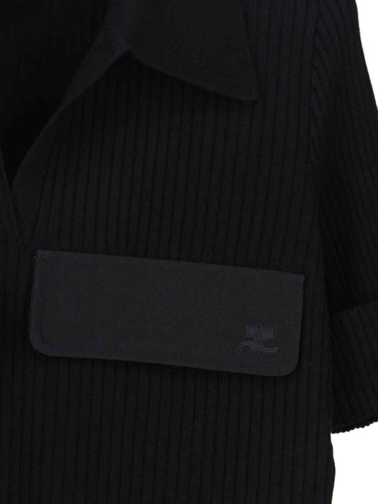 26SS 쿠레쥬 반팔 티셔츠 126MPO053FI00019999 Black - COURREGES