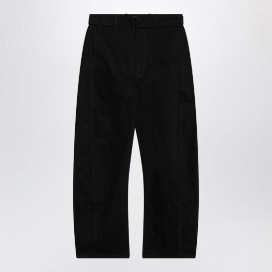 26SS 르메르 벨티드 트위스트 팬츠 PA326LD1055 S LEMAI BK999 Black