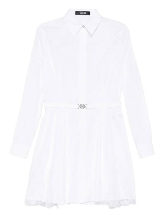 26SS 베르사체 미디 원피스 1022620 1A13878 1000 WHITE