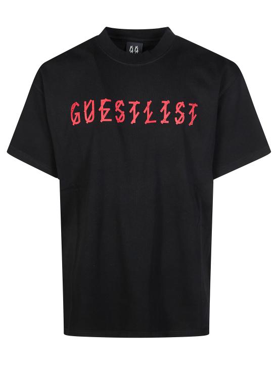 26SS 44레이블 반팔 티셔츠 B0030556FA528P495 BLACK NERO