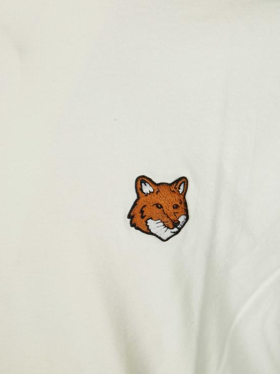 26SS 메종키츠네 폭스 헤드 레귤러 티셔츠 PM00107KJ7026 0063 BIANCO - MAISON KITSUNE