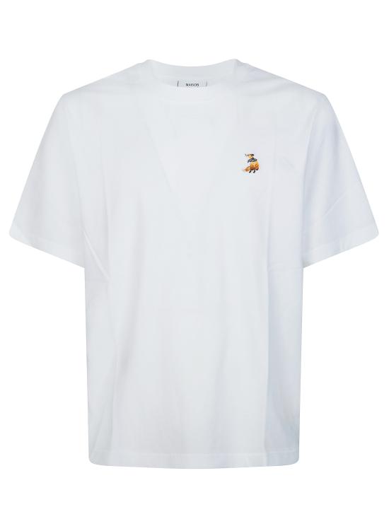 26SS 메종키츠네 드리밍 폭스 컴포트 티셔츠 QM00102KJ7026 P100 BIANCO