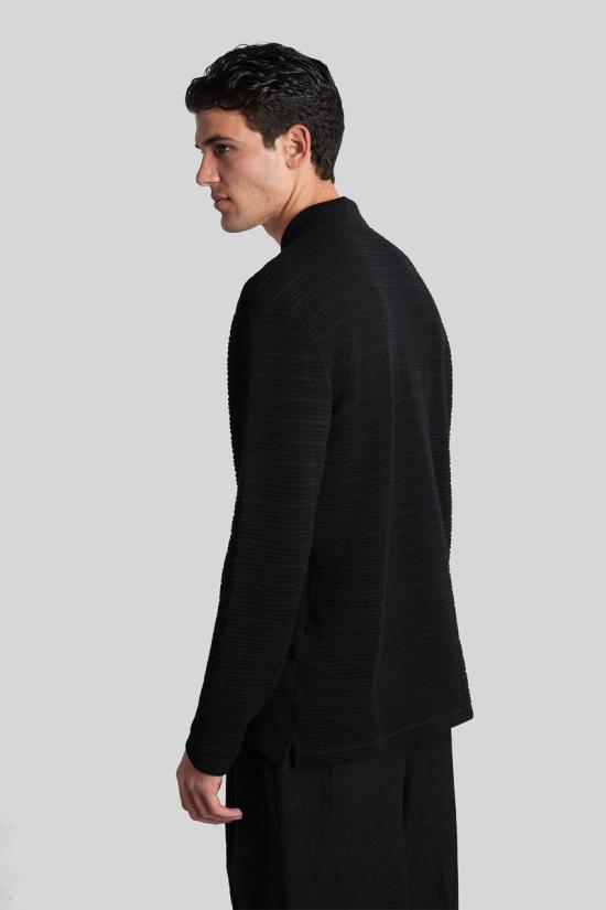 25FW 조르지오 아르마니 긴팔 셔츠 425905 GM001989TE17022 Black - GIORGIO ARMANI