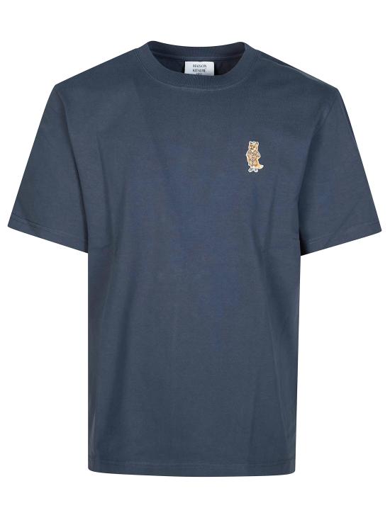 26SS 메종키츠네 드레스드 폭스 컴포트 티셔츠 QM00101KJ7025 0422 BLU