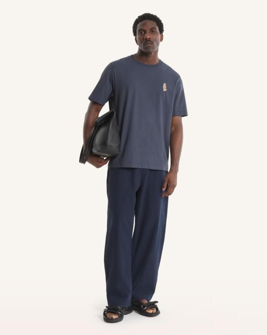 26SS 메종키츠네 드레스드 폭스 컴포트 티셔츠 QM00101KJ7025 0422 BLU - MAISON KITSUNE