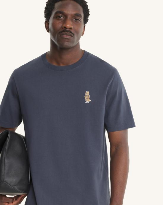 26SS 메종키츠네 드레스드 폭스 컴포트 티셔츠 QM00101KJ7025 0422 BLU - MAISON KITSUNE