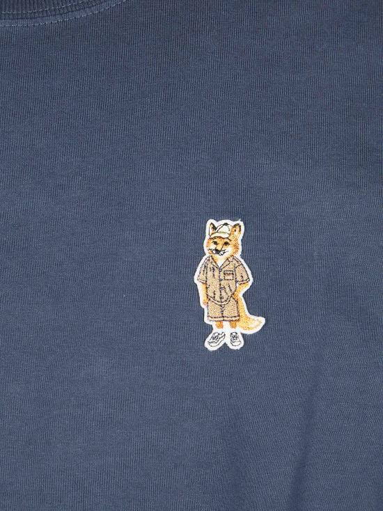 26SS 메종키츠네 드레스드 폭스 컴포트 티셔츠 QM00101KJ7025 0422 BLU - MAISON KITSUNE