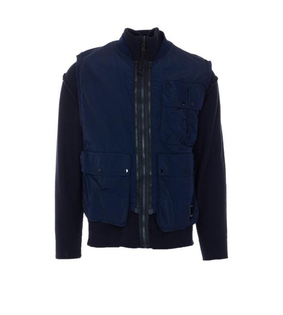 26SS 씨피 컴퍼니 집업 니트 20CMKN131A006056M888 BLUE - C.P. COMPANY