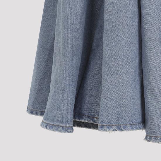 26SS 발렌시아가 데님 스커트 856906 TTWB1 4009 BLUE - BALENCIAGA