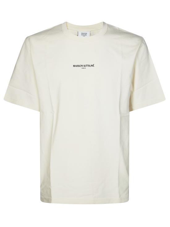 26SS 메종키츠네 파리 컴포트 티셔츠 QM00100KJ7025 0063 BIANCO