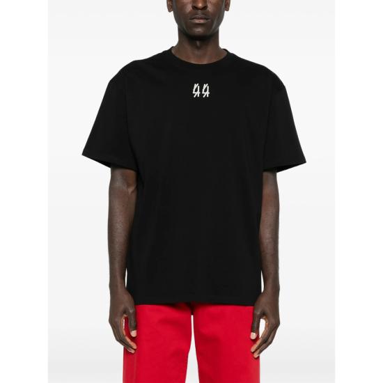 26SS 44레이블 반팔 티셔츠 B0030556FA706P447 BLACK NERO - 44 LABEL