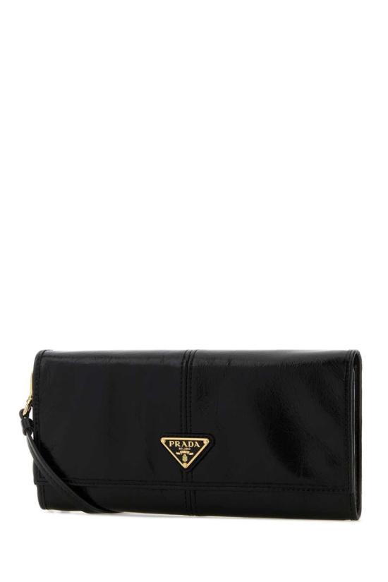 26SS 프라다 숄더 스트랩 레더 월렛 1MT0362CYR F0002 Black - PRADA