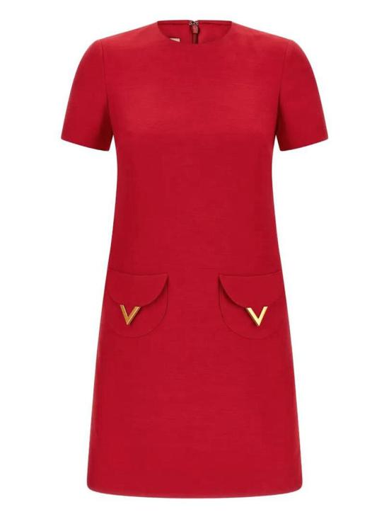 26SS 발렌티노 가라바니 미디 원피스 BVAJD51CF 9 RED