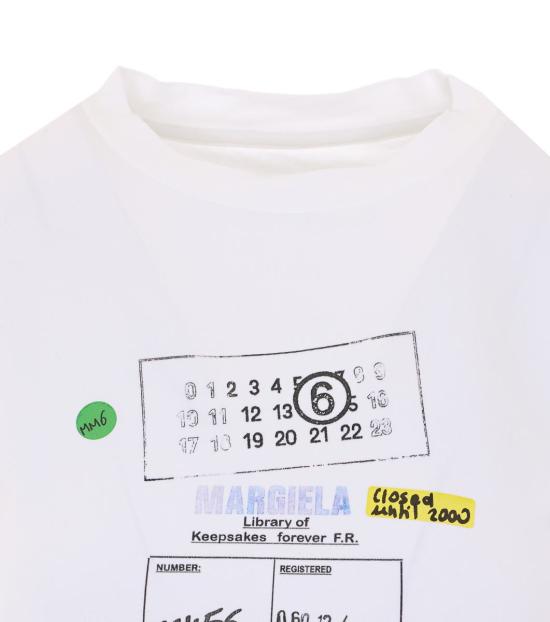 26SS MM6 메종마르지엘라 반팔 티셔츠 S52GC0360M20185100 WHITE - MM6 MAISON MARGIELA