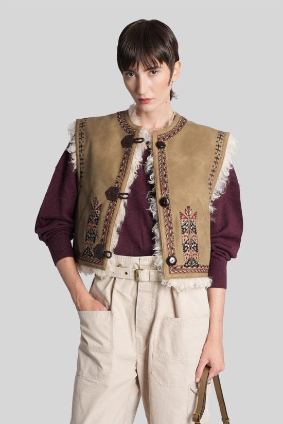 25FW 이자벨마랑에뚜왈 베스트 429588 GI0061FA C3A02E Brown