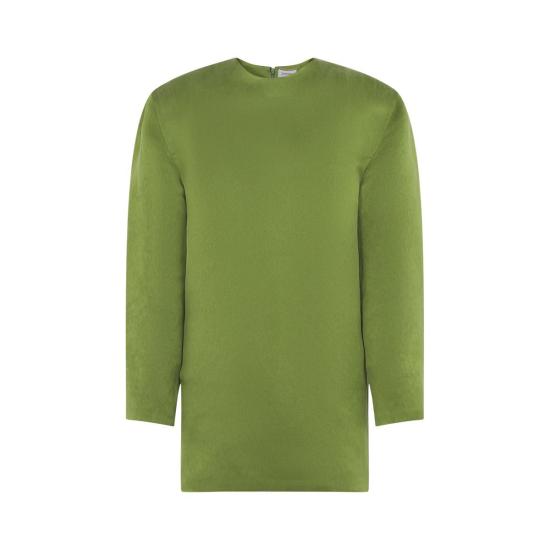 25FW 생로랑 숏 원피스 848977 Y5J30 3002 GREEN