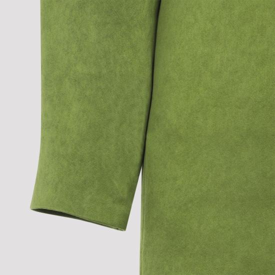 25FW 생로랑 숏 원피스 848977 Y5J30 3002 GREEN - SAINT LAURENT