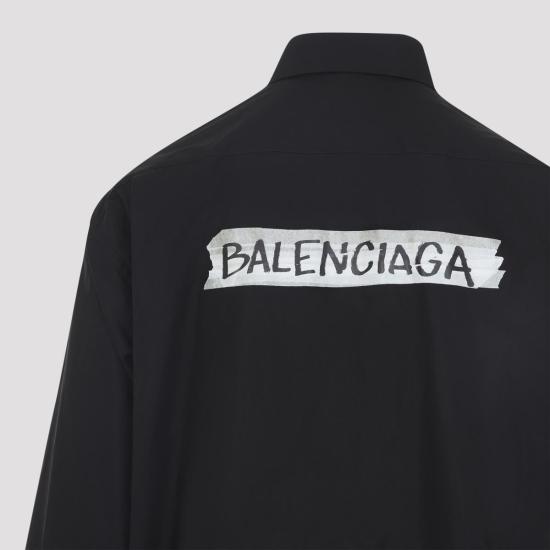 26SS 발렌시아가 긴팔 셔츠 857809 TRM28 1000 Black - BALENCIAGA