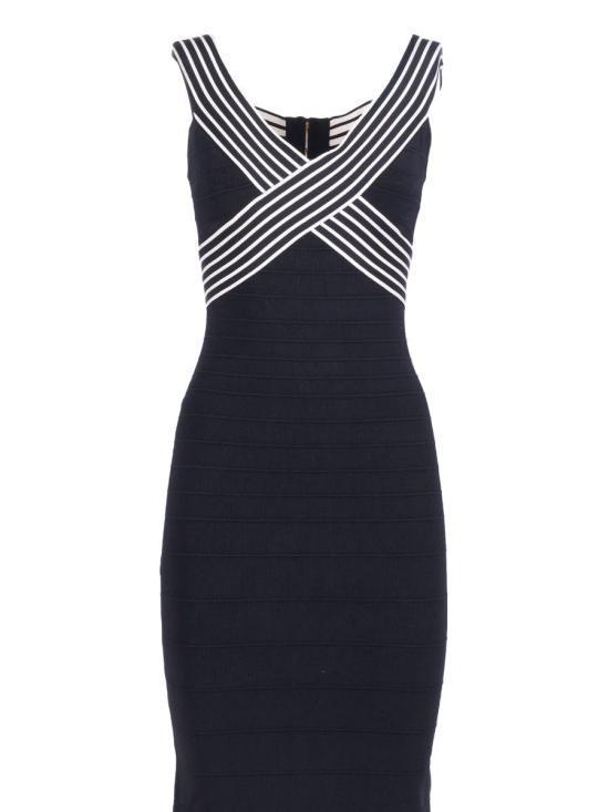 26SS 엘리자베타프랜치 롱 원피스 AM75S61E2 685 244142 BLUE - ELISABETTA FRANCHI