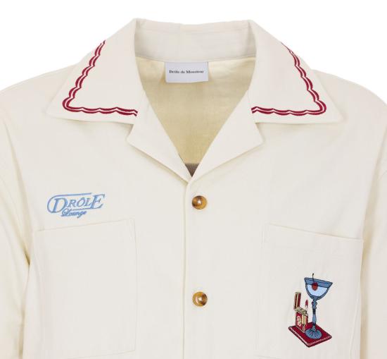 26SS 드롤드무슈 긴팔 셔츠 SH227CO215OW WHITE - DROLE DE MONSIEUR