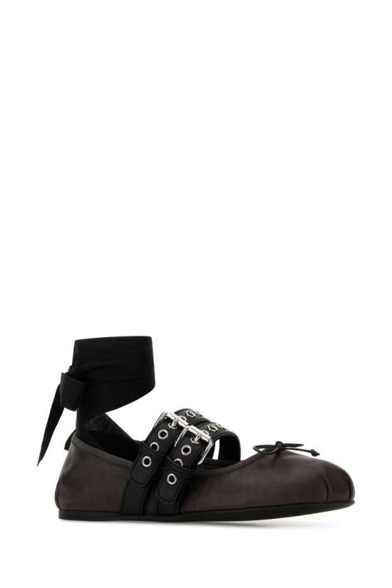 26SS 미우미우 플랫 슈즈 5F466AFG0053ZLV F0003 BROWN - MIU MIU