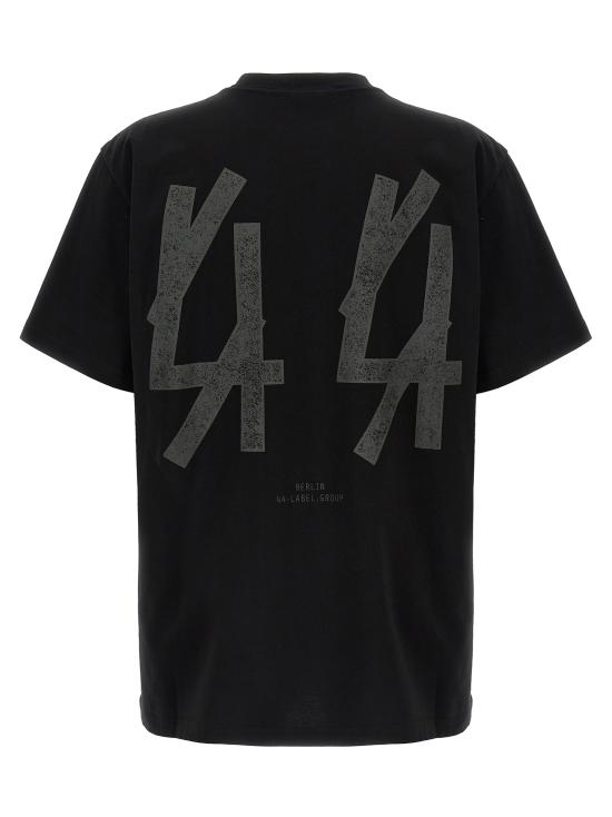 26SS 44레이블 반팔 티셔츠 B0030556FA706P761 BLACK NERO - 44 LABEL