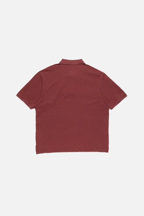 26SS 아크네 스튜디오 폴로 티셔츠 BL0433 67180 ACE MAROON RED - ACNE STUDIOS