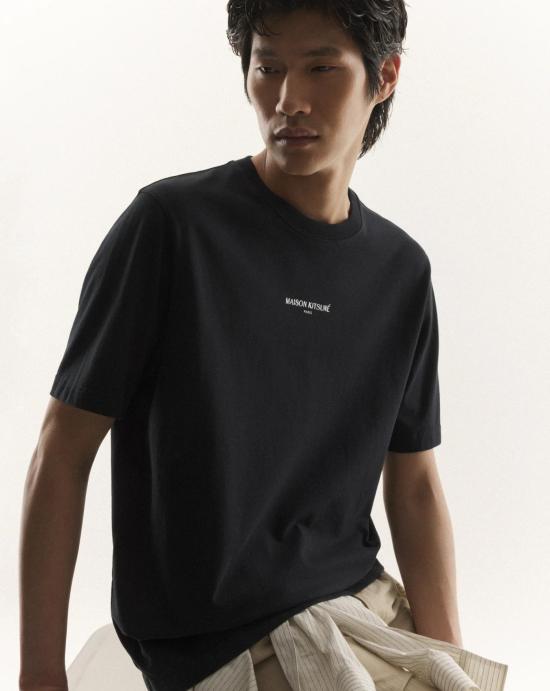 26SS 메종키츠네 파리 컴포트 티셔츠 QM00100KJ7025 P199 NERO - MAISON KITSUNE