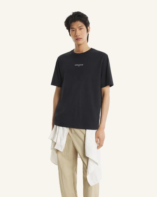 26SS 메종키츠네 파리 컴포트 티셔츠 QM00100KJ7025 P199 NERO - MAISON KITSUNE
