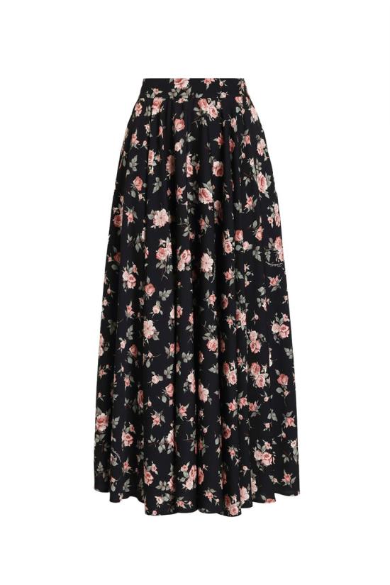 26SS 돌체앤가바나 롱 스커트 F4DBGTFSA8CHN5XQ ROSE VINTAGE F BLACK