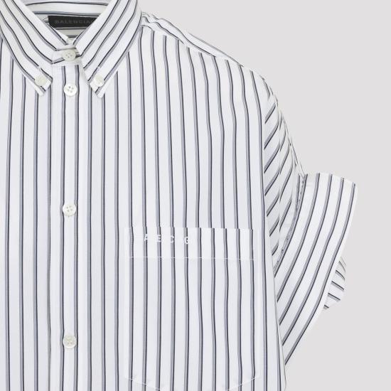 26SS 발렌시아가 셔츠 857833 TTM33 9086 WHITE - BALENCIAGA