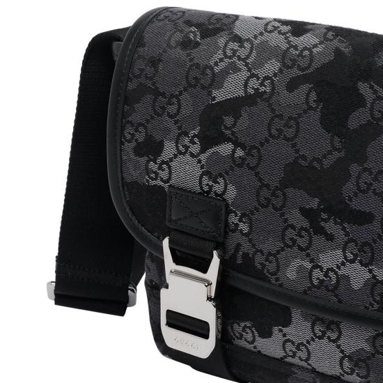 26SS 구찌 GG 캔버스 스몰 크로스바디백 854745FAFGL8444 Black - GUCCI