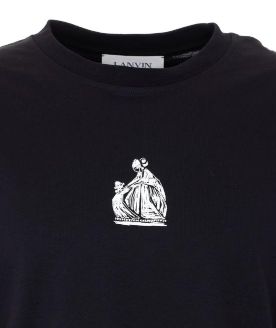 26SS 랑방 반팔 티셔츠 TS0012J31210 Black - LANVIN