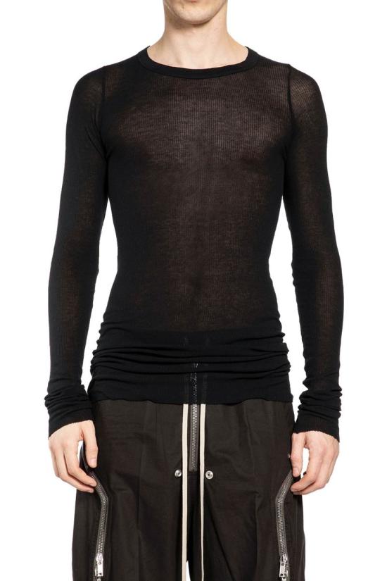 26SS 릭 오웬스 긴팔 티셔츠 RU01F2250RC 09 Black