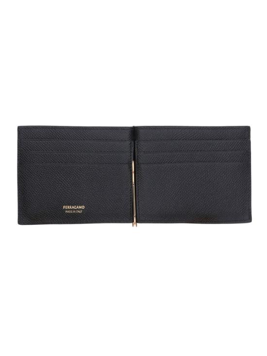 26SS 살바토레 페라가모 간치니 머니클립 반지갑 776473001 Black - SALVATORE FERRAGAMO