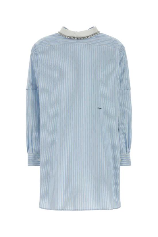 26SS 프라다 셔츠 P953NRSOOO17ND F0C9N STRIPPED