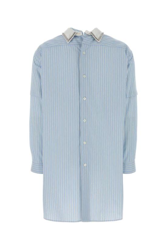 26SS 프라다 셔츠 P953NRSOOO17ND F0C9N STRIPPED - PRADA