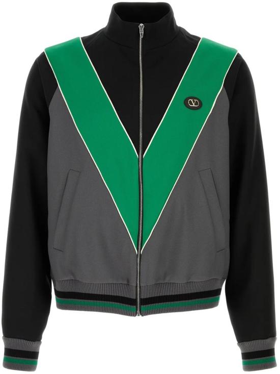 26SS 발렌티노 가라바니 집업 니트 8V3MF29LAYY C2P NERO VERDE GRIGIO Black