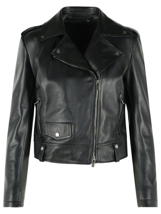 26SS 살바토레 산토로 가죽 자켓 50176 DBLACK Black