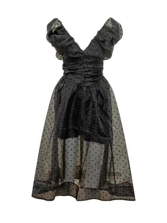 26SS 가니 미디 원피스 A1030107 099 Black