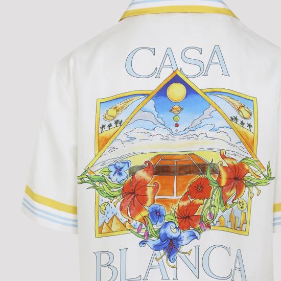 26SS 카사블랑카 긴팔 셔츠 MSS26SH00304 WHITE - CASABLANCA