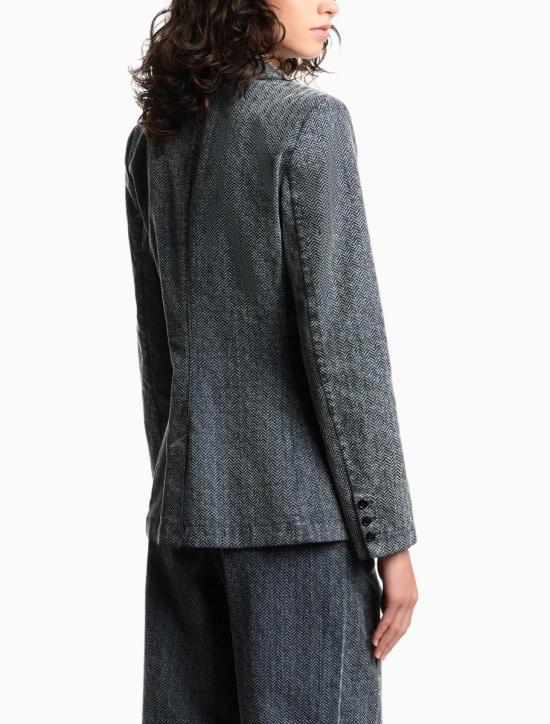 25FW 엠포리오 아르마니 수트 자켓 EW002679AF16431FB004 FANCY CHEVRON - EMPORIO ARMANI