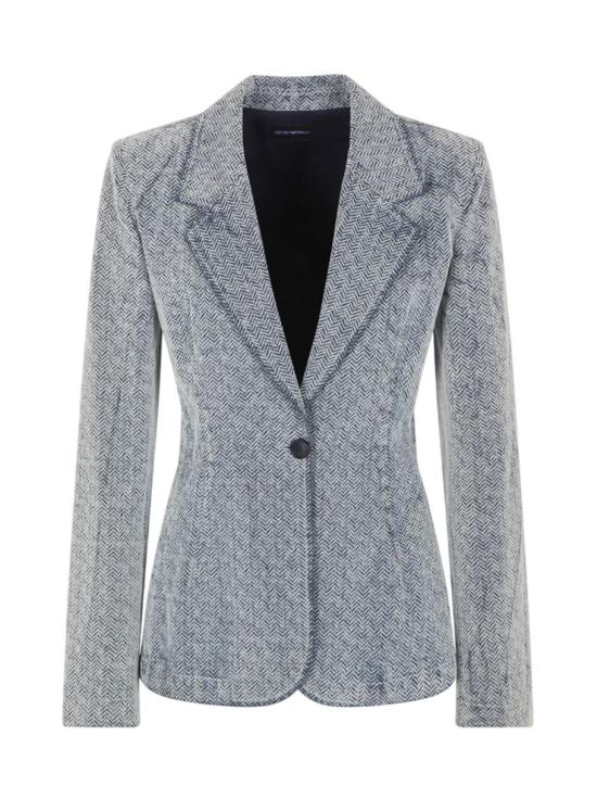 25FW 엠포리오 아르마니 수트 자켓 EW002679AF16431FB004 FANCY CHEVRON