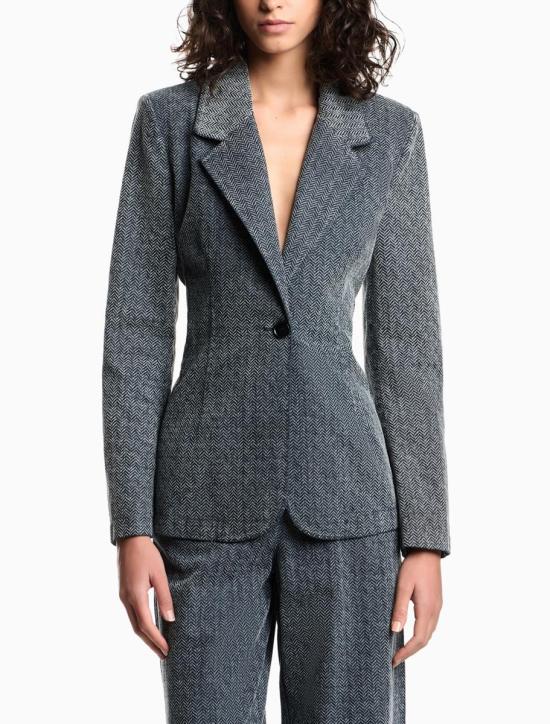 25FW 엠포리오 아르마니 수트 자켓 EW002679AF16431FB004 FANCY CHEVRON - EMPORIO ARMANI