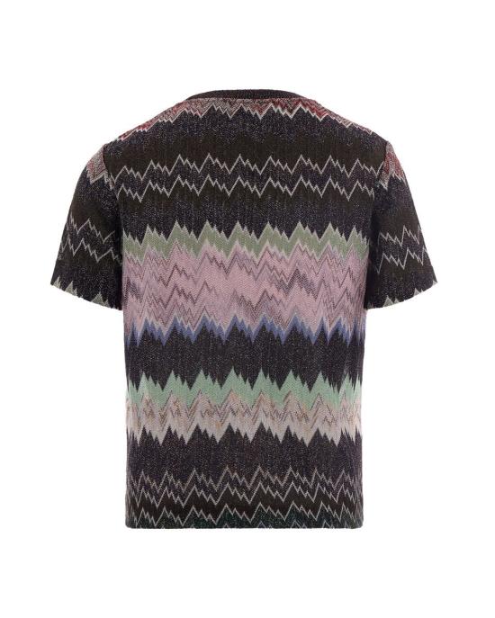 26SS 미소니 반팔 티셔츠 DS26SL01BR014WSM9YN MULTICOLOR - MISSONI