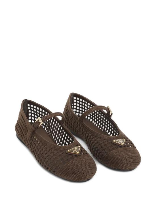 26SS 프라다 플랫 슈즈 1F364OF005 2F46 0324 BROWN - PRADA