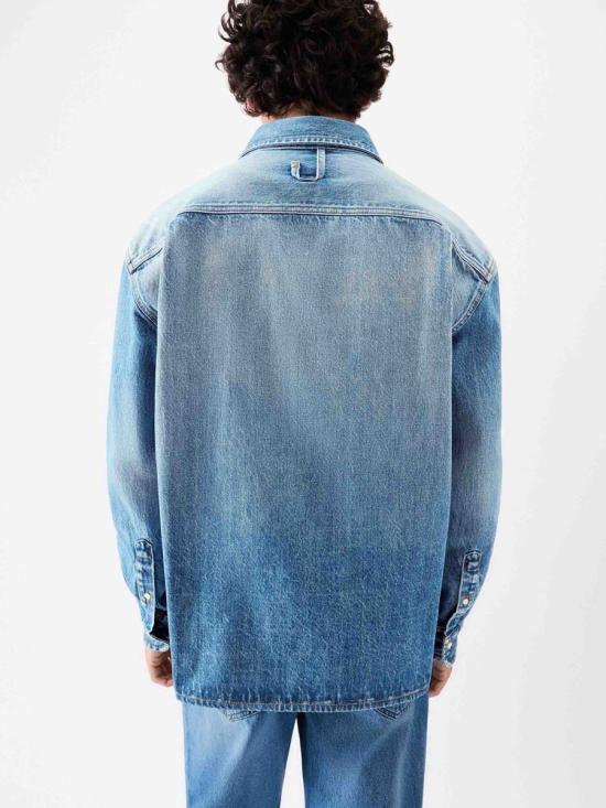 26SS 자크뮈스 긴팔 셔츠 SHM00545AD00017 33CBLUE TABAC DENIM BLUE - JACQUEMUS