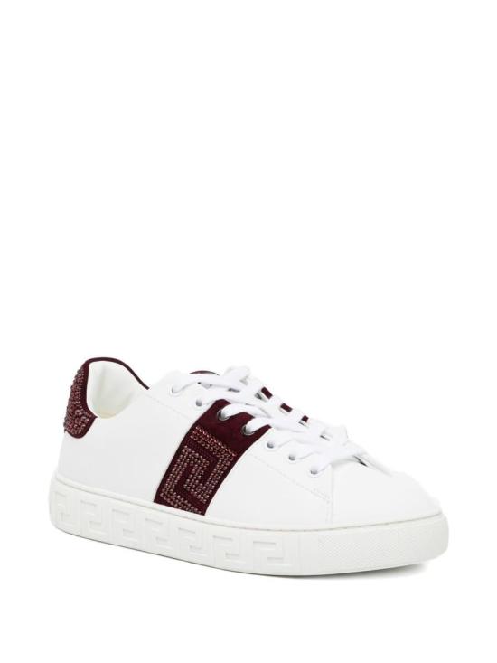 26SS 베르사체 드레스 슈즈 10135681A115452W9E0 WHITE BURGUNDY - VERSACE